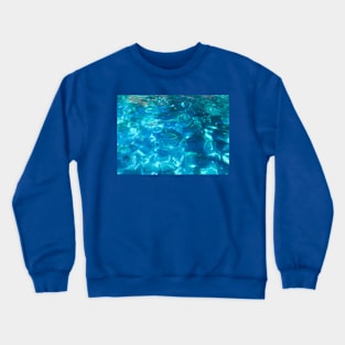 ocean turquoise blue Crewneck Sweatshirt